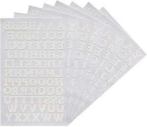 Amazon.com: Magfok Iron on Flock Letters 3/4-Inch Transfer, 8 Sheets ...