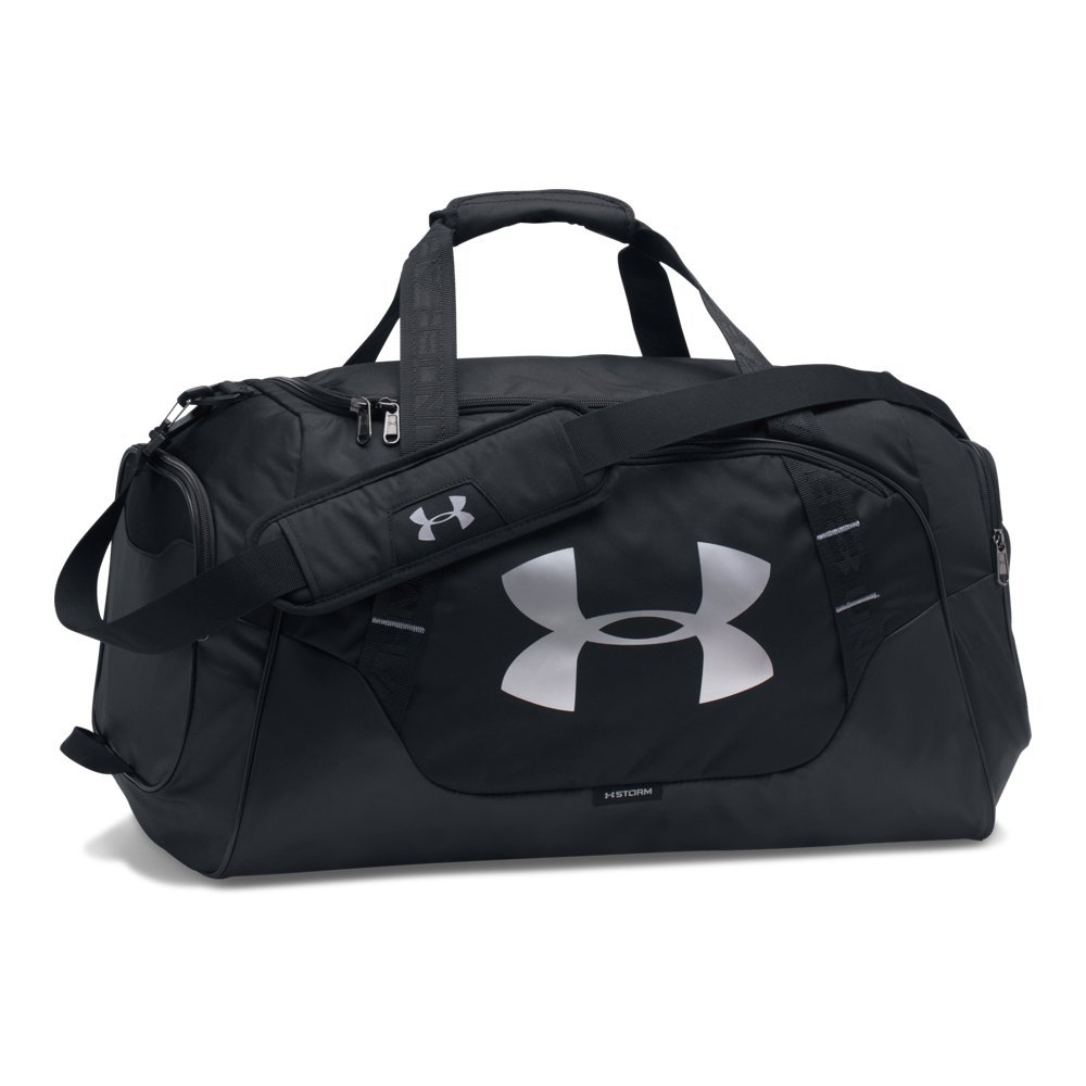 Under Armour UNDKU Unisex Adult Undeniable Duffle 3.0 Md Duffel - Black/Black/Silver (001), OSFA