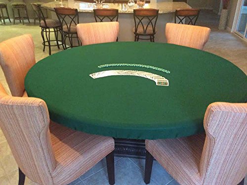 Felt Poker Table Cover Patio Tablecloth Bonnet With Elastic Band