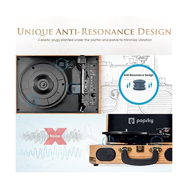 popsky record player bluetooth