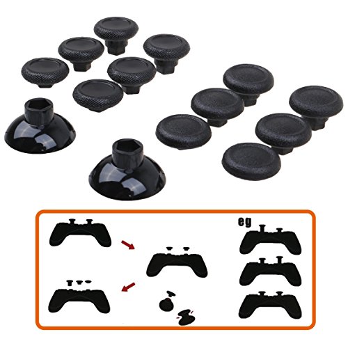 MXRC Professional Replacement Repair Kit Swap Thumb Analog Sticks for PS4 Controller & Xbox One