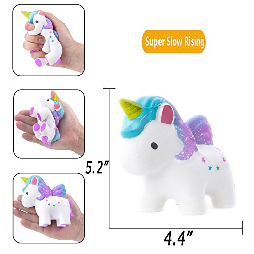 AILIMY Squishies Pcs Unicorn Donut Galaxy Unicorn Squishy Slow