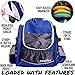 Athletico Power Shot Disc Golf Backpack | 20+ Disc Capacity | Pro or Beginner Disc Golf Bag | Unisex Design (Blue)