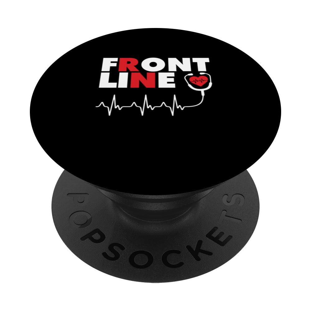 Front Line Nurse RN | Medicine Hospital | CNA Nursing Nurses PopSockets Swappable PopGrip