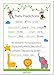 Papery Pop 30 Baby Shower Prediction and Advice Cards, Boy or Girl - Baby Shower Games Decorations Activities Supplies Invitations - Safari Jungle Zoo Animals