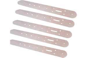 5Pcs Set Acrylic Leather Belt Buckle Head End Templates Stencil Tool Fashion in Practical