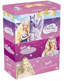Barbie - Coffret Princesse Collection - Barbie Et Le Cheval Magique + Le Lac Des Cygnes + Casse-Noisette