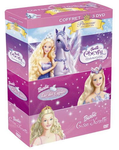 Barbie - Coffret Princesse Collection - Barbie Et Le Cheval Magique + Le Lac Des Cygnes + Casse-Noisette