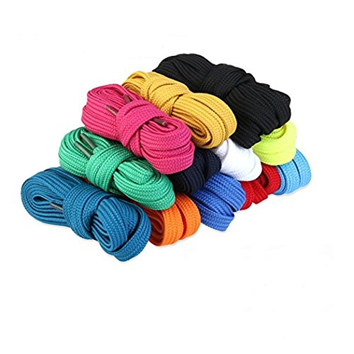 12 Pairs Flat Shoelaces Shoelaces for Sneakers Shoe Laces Strings for