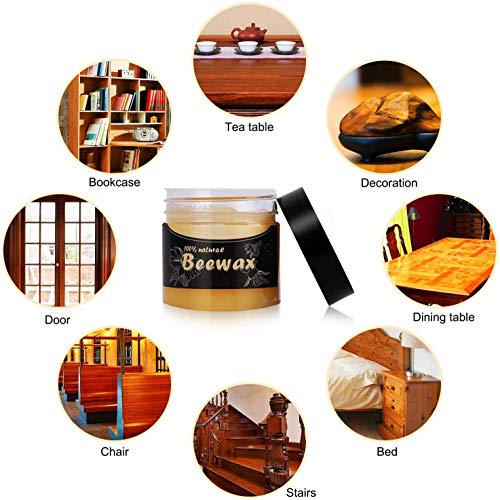 SUFFICIENT SET Beeswax Furniture Polish, USSAK Organic Wood Seasoning