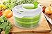 Large Salad Spinner with 5.0 Quart Bowl Plus Extra Storage Lid for Convenience. Lettuce Washer Dryer and Keeper