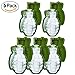 MoldFun 5-Pack Grenade Ice Mold Life Size 3D Hand Grenade Soap Bath Bomb Whisky Ice Cube Ball Maker Tool, Nice Gift for Drinker and Military Fans