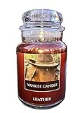 Yankee Candles LEATHER Large Jar