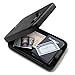 AdirOffice Portable Travel Gun Safe - Heavy Duty Pistol Box with 3 Digit Combination Lock & Carrying Cable - Secures Firearms Cash Jewelry Documents & More