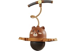 ANBY Bear Pogo Ball for Kids & Adults Up to 200lb, Balance Coordination Trick Bounce Board Pop Ball Cool Fun Challenge Indoor Outdoor Toys Pogo Jumper Gifts for Boys Girls