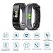 LETSCOM Fitness Tracker Color Screen, IP68 Waterproof Activity Tracker with Heart Rate Monitor, Sleep Monitor, Step Counter, Calorie Counter, Smart Pedometer Watch for Men Women Kids