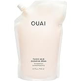 OUAI Thick Shampoo Refill - Moisturizing Shampoo with Keratin, Marshmallow Root, Shea Butter & Avocado Oil for Thick Hair - Strengthens & Hydrates - Paraben, Phthalate & Sulfate Free (32 Fl Oz)
