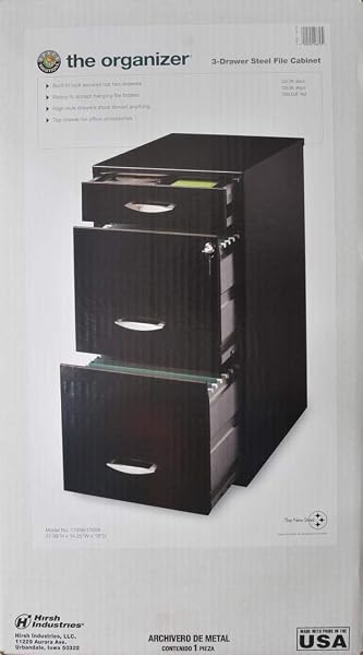 SPACE SOLUTIONS 17056 3-DRAWER ACCESSORY FILE, BLACK