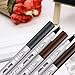 Tatbrow Microblade Pen - KASI Waterproof Long Lasting Microblading Eyebrow Tattoo Pen, Smudgeproof Liquid Eyebrow Pencil with a Micro-Fork Tip Applicator for Natural Hair-Like Defined Brows - Brown