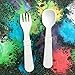 Re-Play Toddler Forks and Spoons Set - 4x4 Utensils Set for Kids - Dishwasher and Microwave Safe - Made in USA - Set of 8-5.8