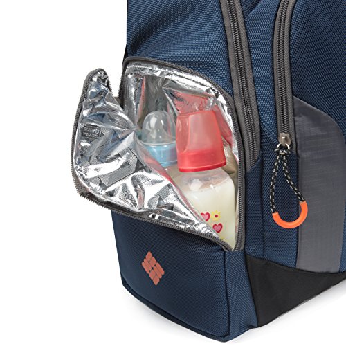 california innovations columbia summit rush diaper backpack in grey