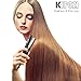 KIPOZI Hair Straightener Mini 0.5 Inch Ceramic Flat Iron for Travel, Effective for Bangs Short and Thin Hair, Dual Voltage Heats Up Quickly Black