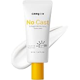 No Cast Moisturizing Sunscreen SPF50 PA++++ Collagen Facial Sunscreen Korean Sunscreen with Hyaluronic Acid, Oil Free, No White Cast Natural Sunscreen for All Sensitive Skin Type