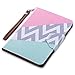 ULAK iPad Mini Case for iPad Mini 3/2 / 1, Lightweight Synthetic Leather Rotating Stand Protective Case Smart Cover with Multi-Angle Viewing for Apple iPad Mini, Mini 2, Mini 3,Pink/Mint