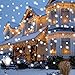 Minetom LED Snowflake Projector Lights Outdoor, Waterproof, Moving Effect, Wall Mountable, Snowfall Lights for Christmas, Holiday, Home Party Decoration, Indoor/Outdoor