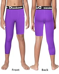 Dizoboee Youth Boys Compression Pants One Leg 3/4