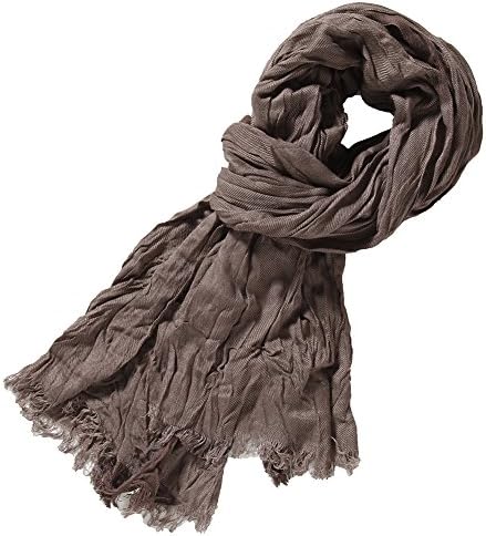 Leonal Solid Color Scarf for Men (Coffee)