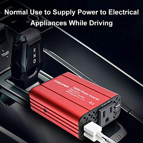 150 watt Power Inverter for Car Inverter 12v to 110v Dc to Ac Converter