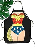 Wonder Woman Kitchen Apron,, Eco Friendly Dyes, Waterproof Material, Cotton Apron String
