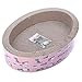 Vivaglory Cat Scratcher Cardboard, Oval Cat Scratch Lounge Scratching Bed with Catnip for Small & Medium Sized Cats, Naughty Cat