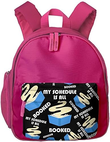 My Schedule Is All Booked Kids Cute Carrying Bookbags Printed Anti-lost Schoolbags