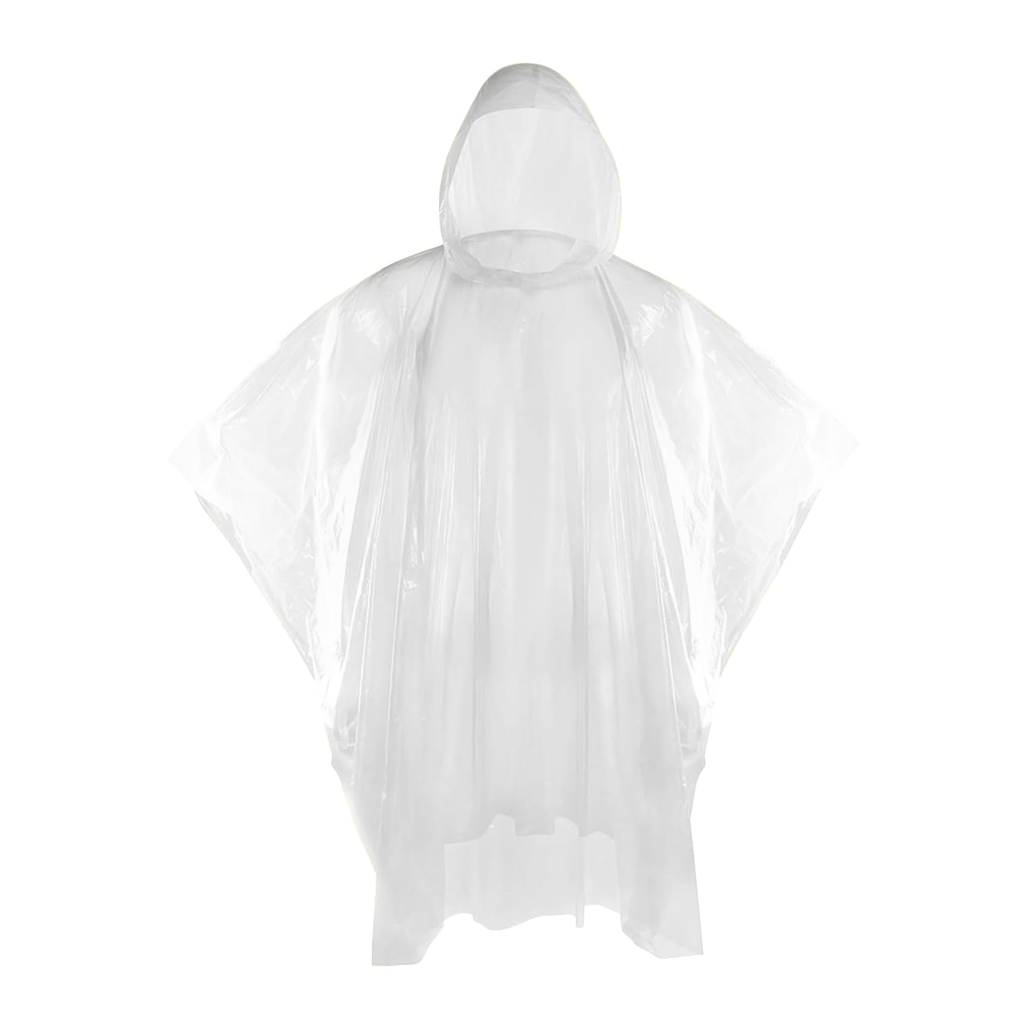 KAshack 10er Pack Einweg Regenponcho Durchsichtig für Damen Herren | 0.035mm Verdickt Wasserdichtes Regencape mit Kapuze | Leichter Notfallponcho für Festival, Camping, Konzert, Reise 6