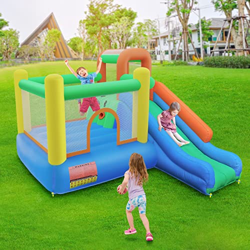 Amictoy Bounce House with Blower, 2023 Upgraded Inflatable Bounce House