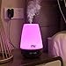 MIU COLOR Essential Oil Diffuser Humidifier - Digital Clock with 6 LED Changing Light - Ultrasonic Aromatherapy Humidifier - 300 ml - 4 Timer Settings - Waterless Auto Off Function