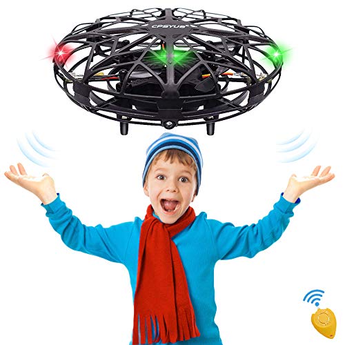 Hand Drones for Kids or Adults, CPSYUB Kids Drone with 3 LED, Latest Mini Drone Helicopter with 5 Sensors, Flying Ball Drone, Toys for 4 5 6 7 8 9 10 11 12 Year Old Boys and Girls (Black, with Remote) - Thumbnail 7