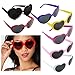niceEshop(TM) 3pcs Super Cute Oversized Heart Shaped Plastic Frame Sunglasses Eyewear