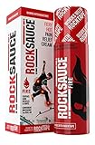 RockTape RockSauce Fire, Hot Pain Relief Gel, with Capsaicin, Methyl Salicylate & Menthol, Can Use with Kinesiology Tape, Roll-On, Various Sizes