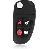 Keylessbest Replacement for 2005 2006 2007 2008 Jaguar S-Type XJ8 X-Type Key Fob Remote Control NHVWB1U241 4 Buttons 315MHz