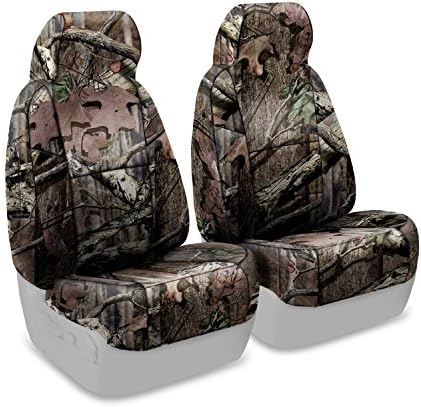 Coverking Custom Fit Front 50/50 Bucket Seat Cover for Select Jeep Liberty Models - Neoprene (Mossy Oak Break Up Infinity Camo Solid)