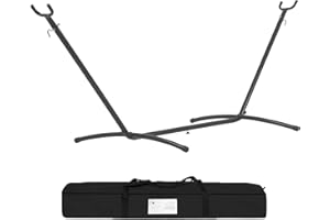 DOPINMIN Hammock Stand Hanging Chair Stand Heavy Duty Steel Sensory Swing Stand Weather & Rust Resistant Adjustable Portable Stand 400lbs with Carrying Bag for Lounger,Porch,Indoor,Outdoor,Patio(No Hammock)