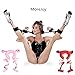 MoreJoy Sell Well Sex Flirting Thigh and Wrist Harness Plush Bondage Restraints Straps Sex Belt (Adjustable, Black)