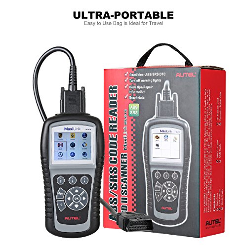 Autel MaxiLink ML619 CAN OBD2 Scanner Code Reader +ABS/SRS Diagnostic Scan Tool, Turns off Engine Light (MIL) and ABS/SRS Warning Lights