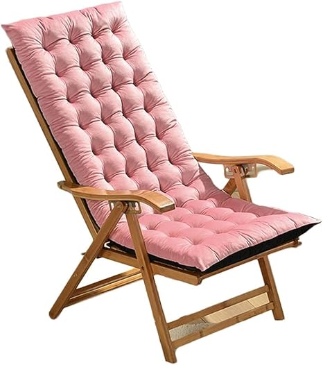 Amazon Co Jp サンラウンジャークッション 125cmガーデンチェアクッション 寝椅子クッション パティオベンチクッション 屋外シートパッド 色 ピンク ホーム キッチン