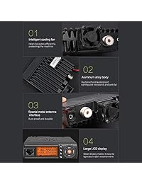 Zastone Mini VHF Radio 25W UHF VHF 136 174 400 480MHz 128 Channel Dual Band Mobile Radio Transceptor para Coche, talla1