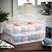 VonShef Snap and Stack Cupcake Storage Carrier 2 Tier - Store up to 24 Cupcakes or 2 Large Cakes