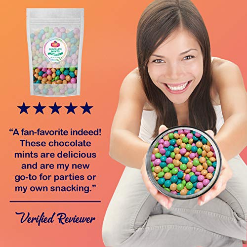 Roses Brands Gourmet Chocolate Mints 1 , 2lb Bag Bulk, Resealable